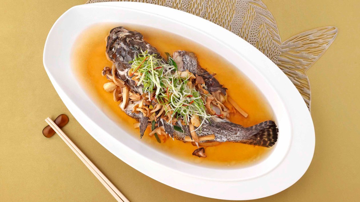 上湯蕈菇蒸時鮮 上湯蕈菇蒸時鮮