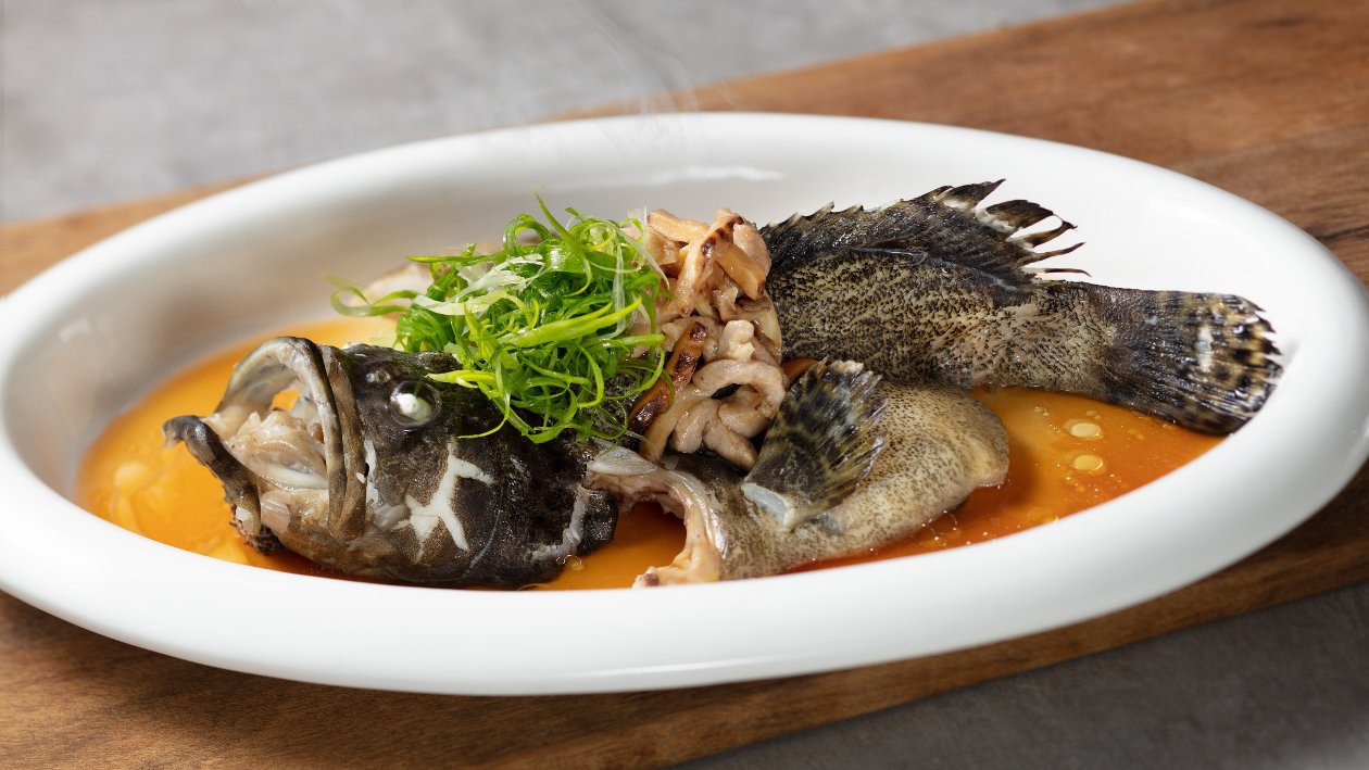 古法雙蠔蠔汁蒸魚 古法雙蠔蠔汁蒸魚