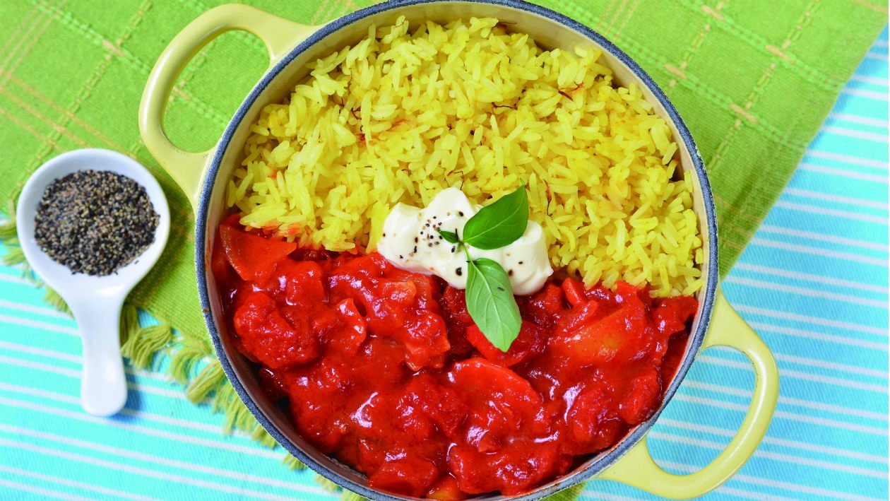 法式燴食蔬Ratatouille附番紅花飯 法式燴食蔬Ratatouille附番紅花飯