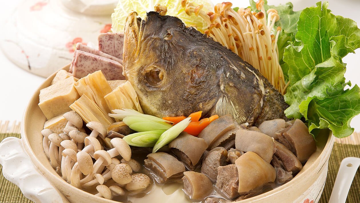 雞湯魚頭羊鮮煲 雞湯魚頭羊鮮煲